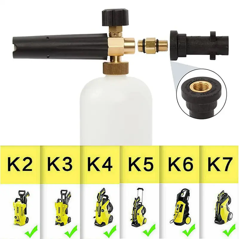 Karcher Snow Foam Lance Gun K2-K7 Cannon Car Pressure Washer Washing Bottle 1L