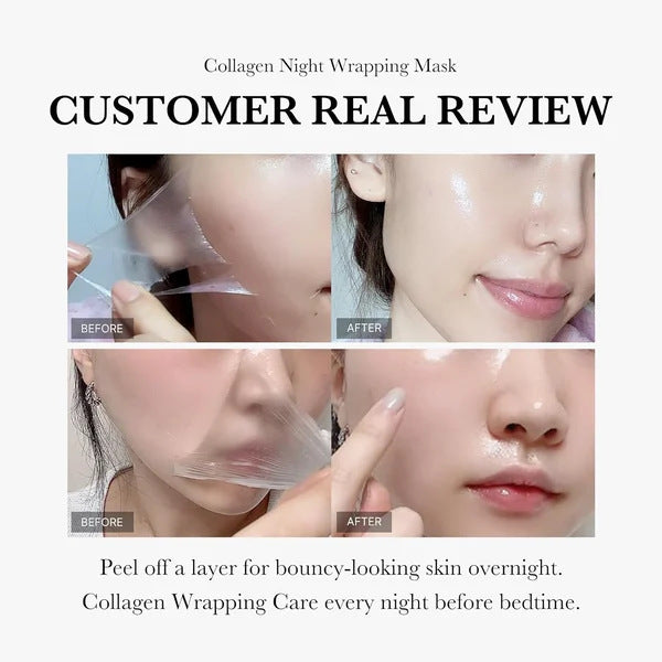 Collagen Wrapping Night Mask – Overnight Glass Skin & Lifting Treatment | Premium Collagen Wrapping Sleeping Mask | Anti-Aging, Firming & Deep Hydration